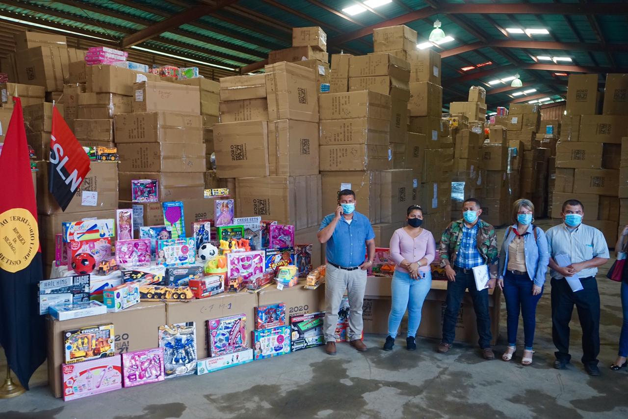Inicia traslado de un millón 200 mil juguetes para la niñez nicaragüense