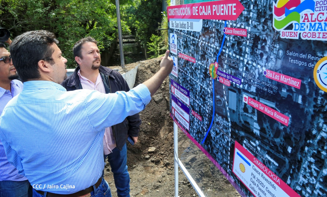 Nuevo puente vehicular en San Judas descongestionará hacia la pista Juan Pablo II en Managua