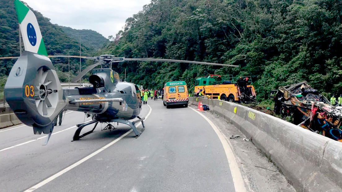 21 muertos en un accidente de autobús en Brasil