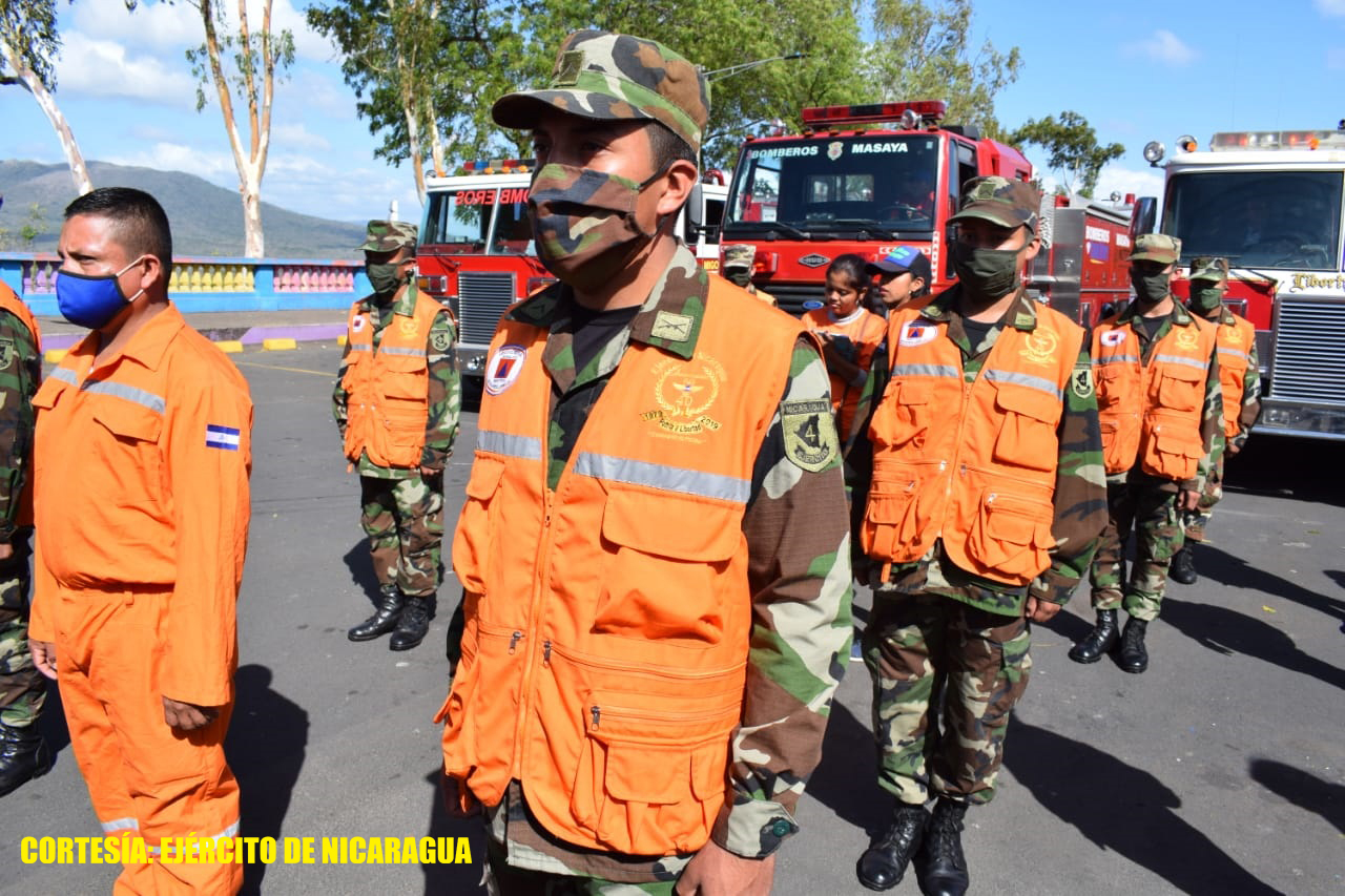 Ejército participa en Plan de Prevención y Control de Incendios Forestales y Agropecuarios en Masaya