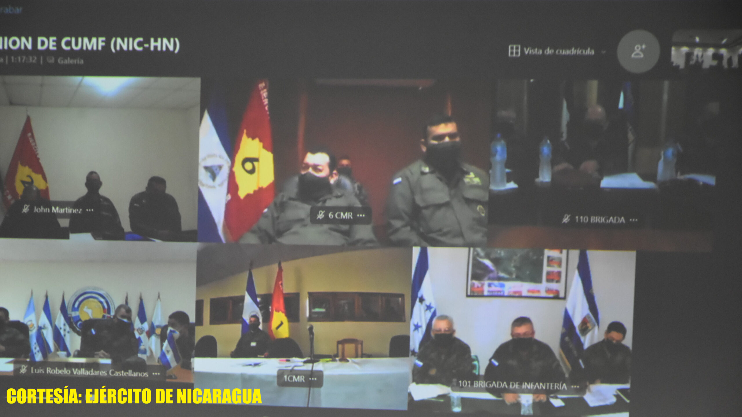 Ejército participa en reunión virtual con Fuerza Armanda de Honduras