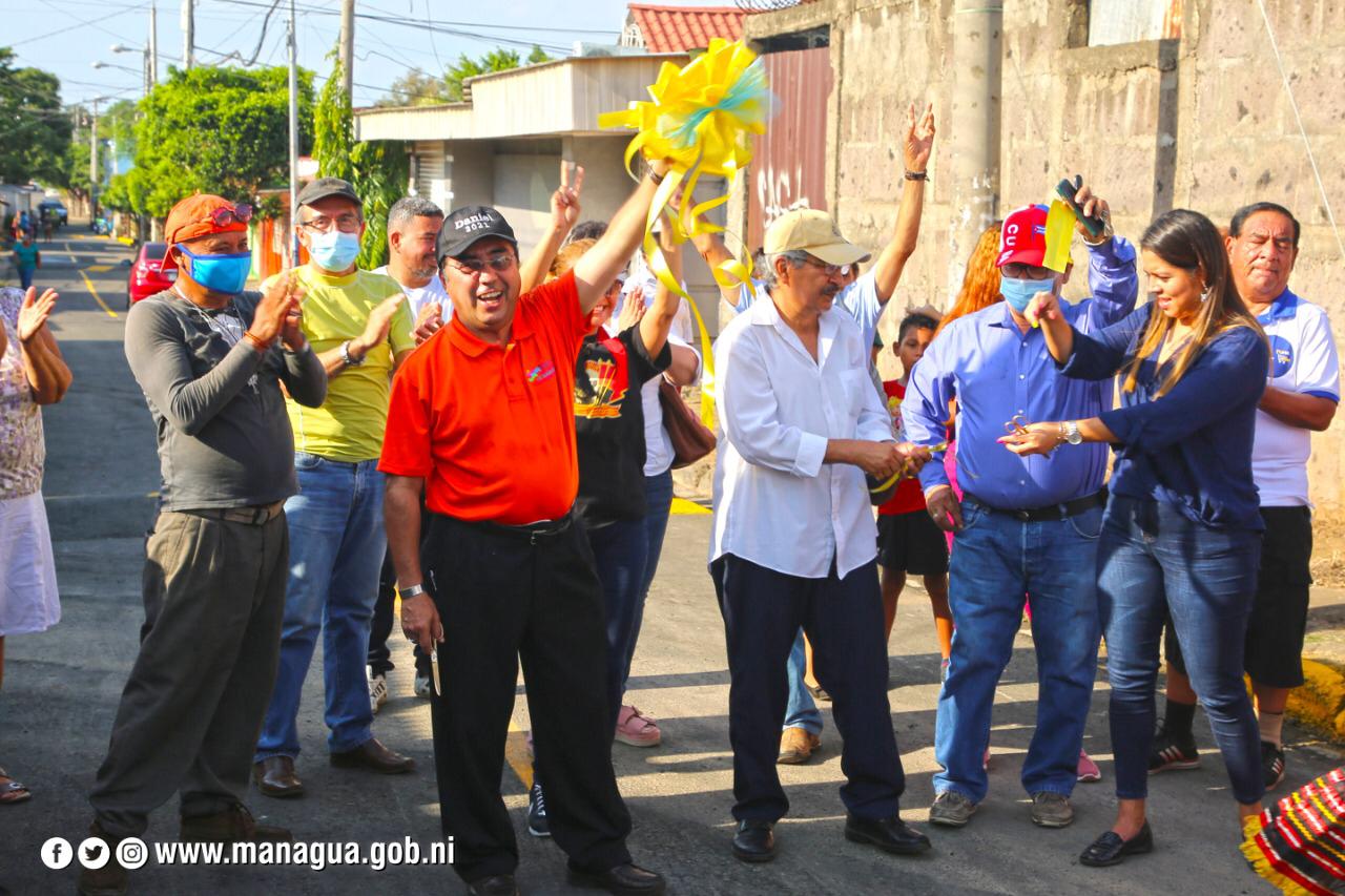 Se inauguran ocho cuadras nuevas en el Barrio Pedro Arauz Palacios