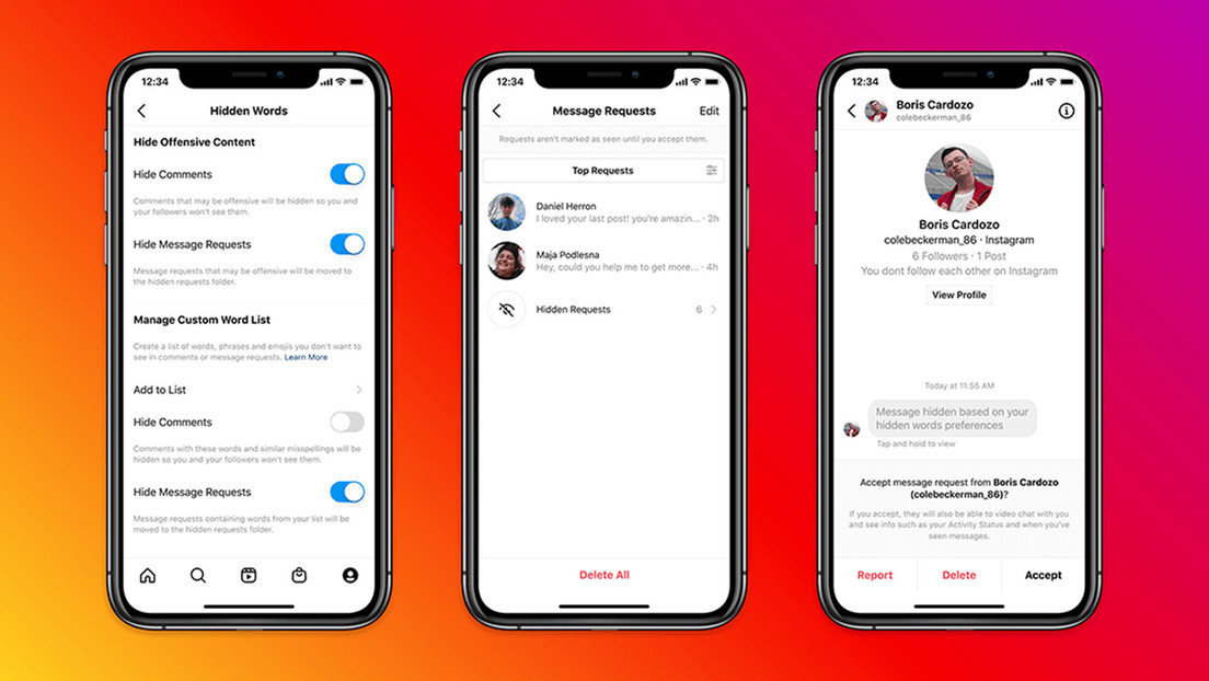 Instagram, contra el acoso y el discurso de odio, lanza herramienta para filtrar mensajes agresivos
