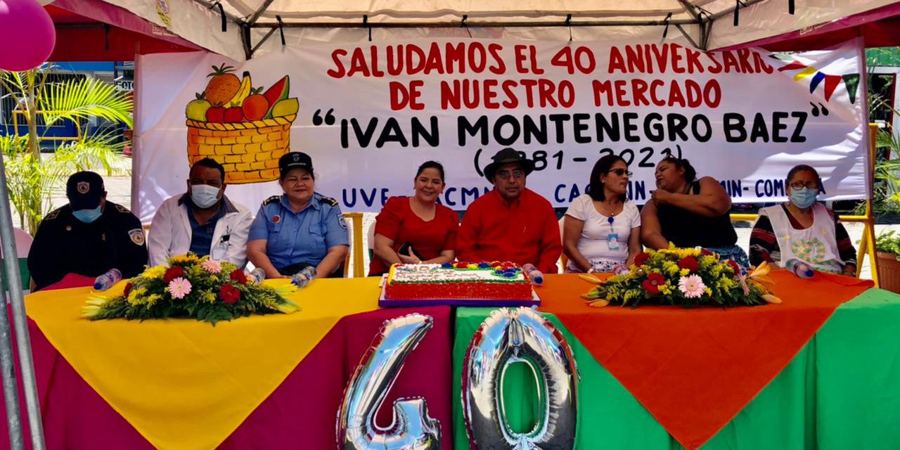 Comerciantes del Mercado Iván Montenegro celebran 40 años de su fundación