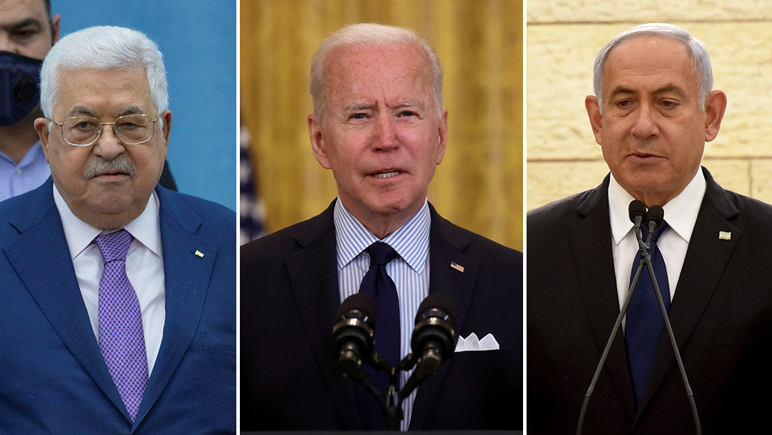 Joe Biden  mantiene comunicación telefónicas con presidente palestino Abbás y  Netanyahu