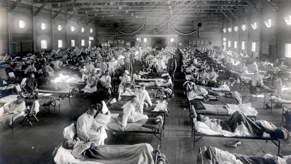Virus de la gripe española, en 1918, mutó y se hizo más letal en oleadas sucesivas