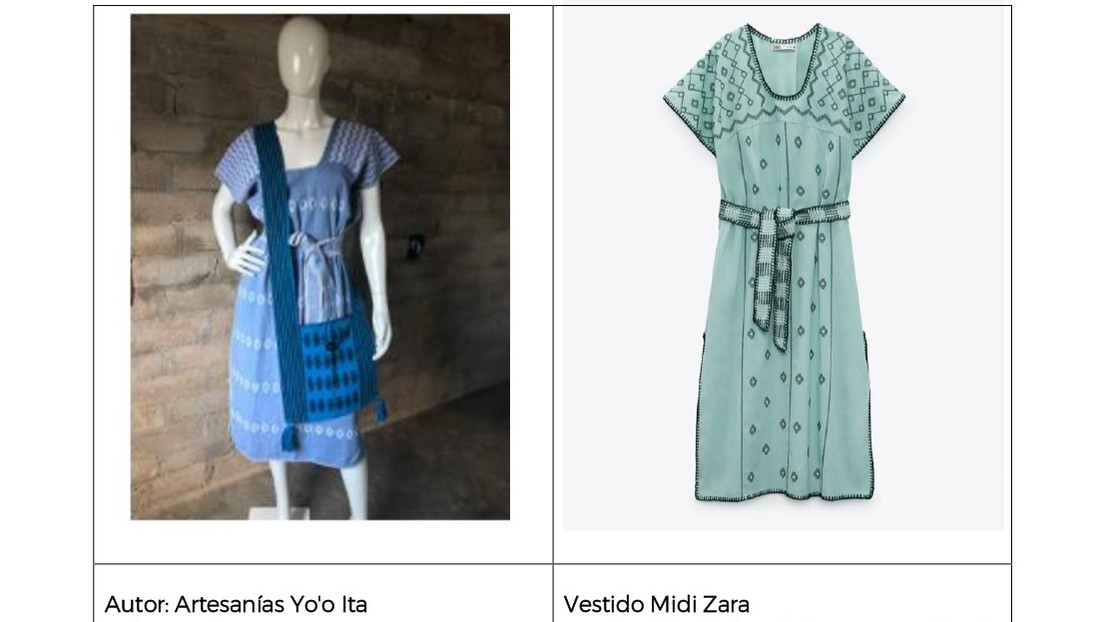 México denuncia que están “pirateando” los diseños del huipil oaxaqueño en un vestido