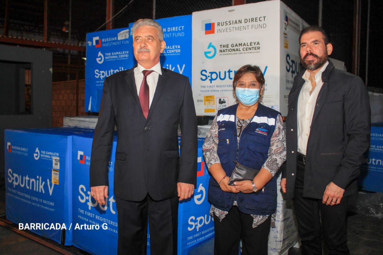 Llega a Nicaragua 120 mil dosis de Sputnik V