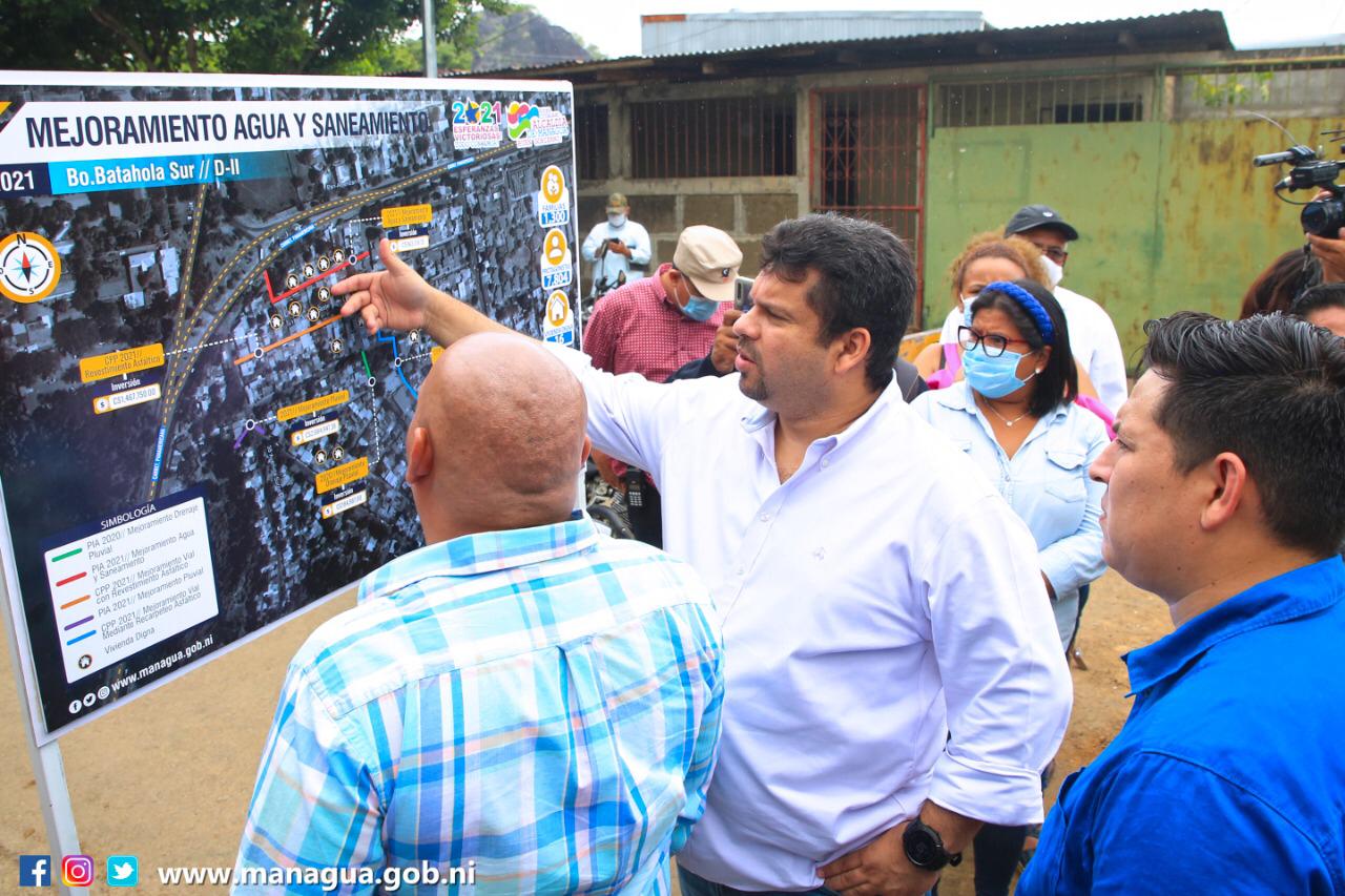 ALMA mejora saneamiento de agua potable en el barrio Batahola Sur