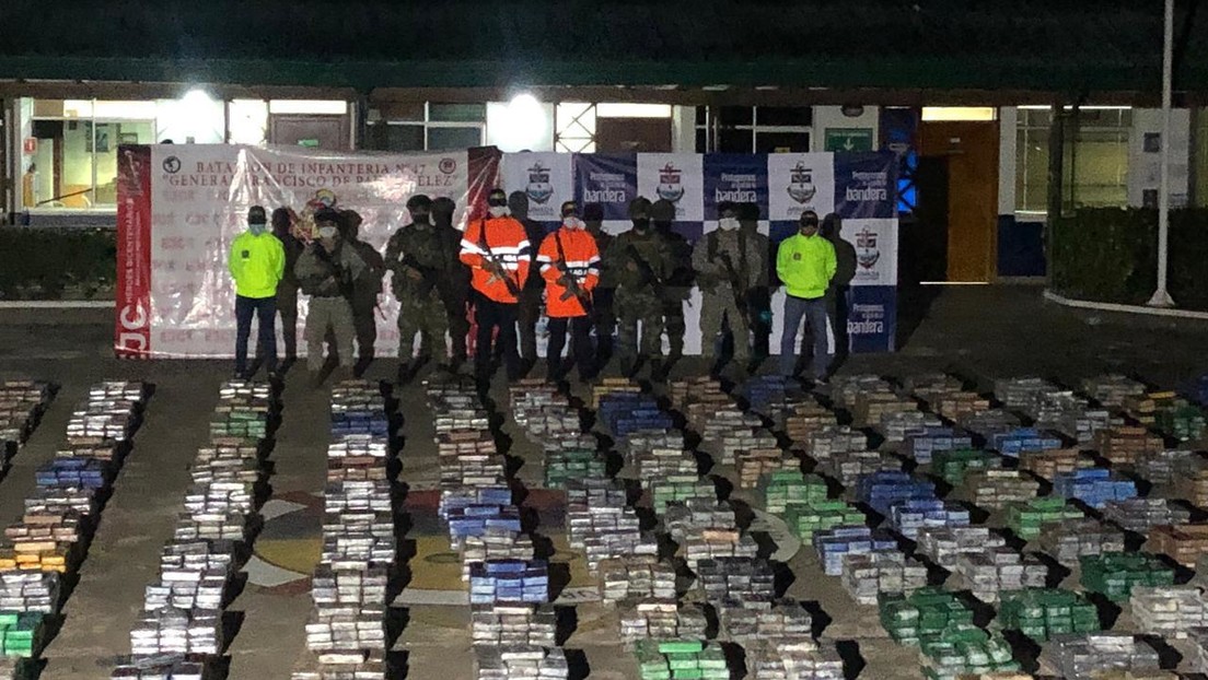 Autoridades colombianas incautan más de 5 toneladas de cocaína