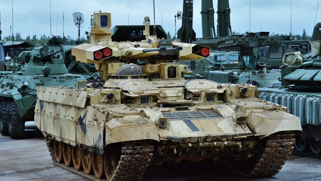 Ejército ruso recibe los primeros vehículos de apoyo a tanques Terminator-2