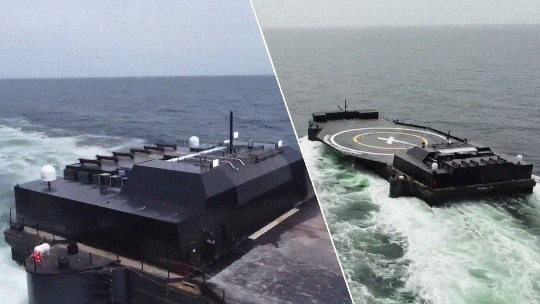 Musk revela plataforma robótica de SpaceX para aterrizaje de cohetes en el mar