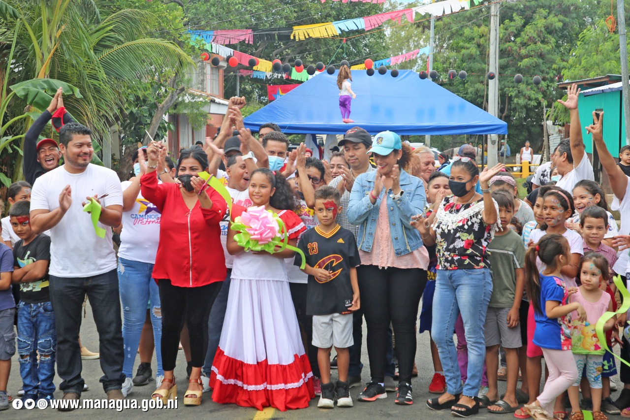 Barrio El Riguero con todas sus calles revestidas