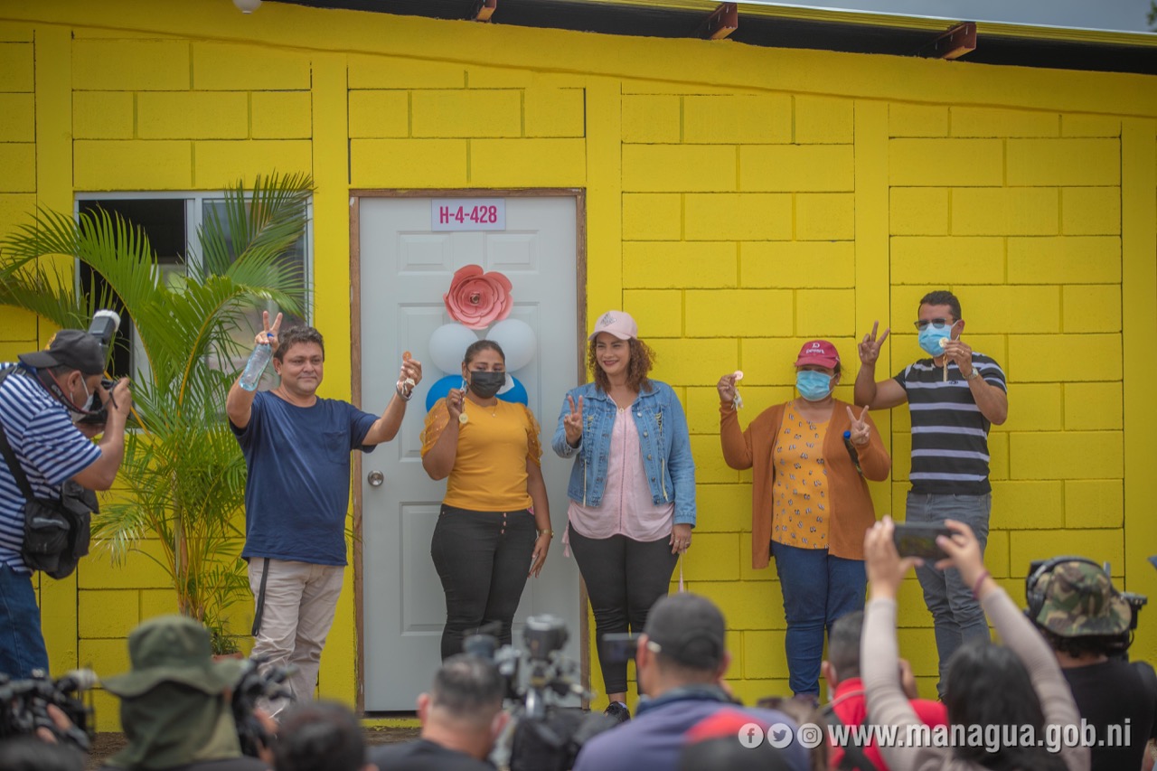Más viviendas entregadas a las familias de Managua