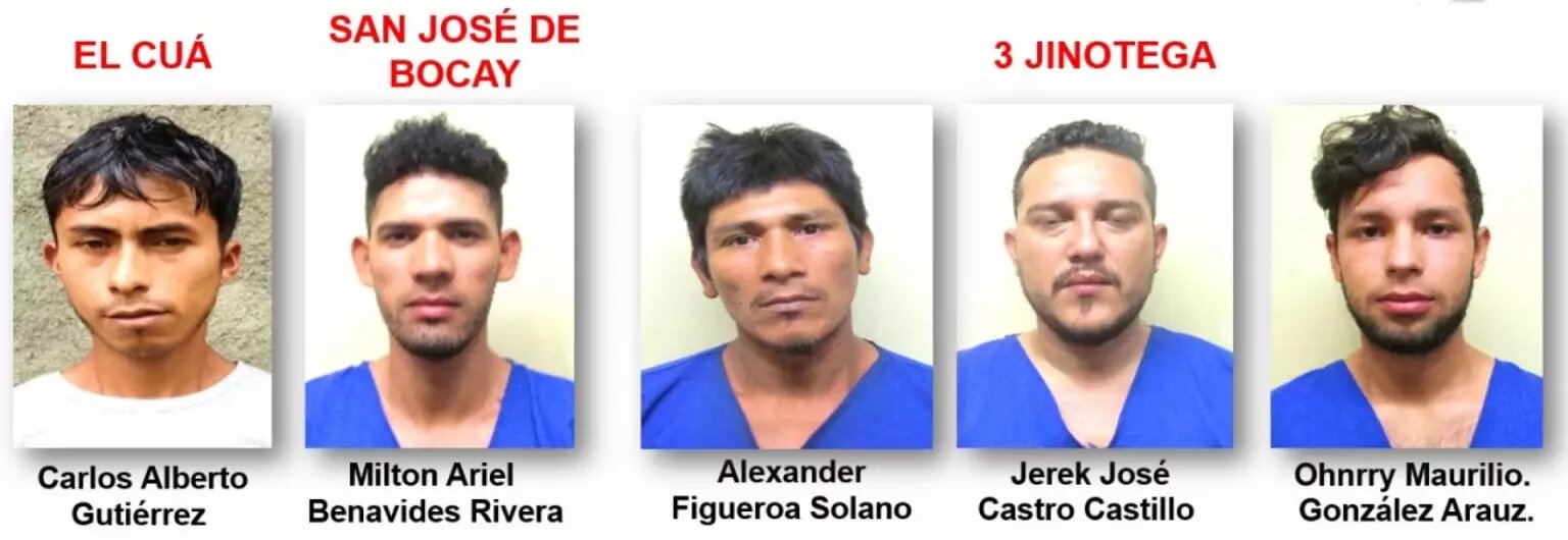 Policía nacional captura a 11 delincuentes en Jinotega