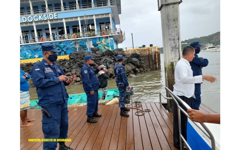 Naval brinda protección a torneo de pesca en Rivas
