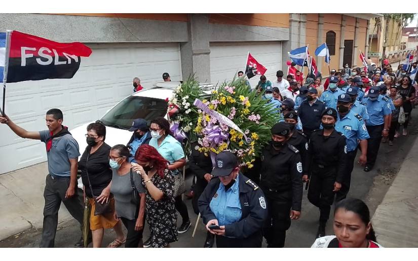 Rinden homenaje a teniente Zayra Julissa López en Somoto