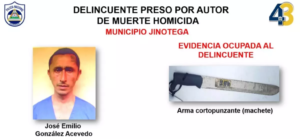 Capturan a asesino de carnicero y a 16 delincuentes más en Jinotega