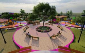 Presentan diseño de la segunda etapa del parque de Teustepe