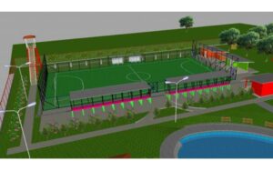 Alcaldía inicia construcción de una cancha para familias de Chichigalpa