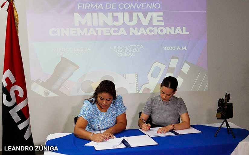 Minjuve y Cinemateca firman convenio para fortalecer el arte y dinamismo en los jóvenes