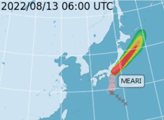 El tifón Meari toca tierra cerca de Tokio