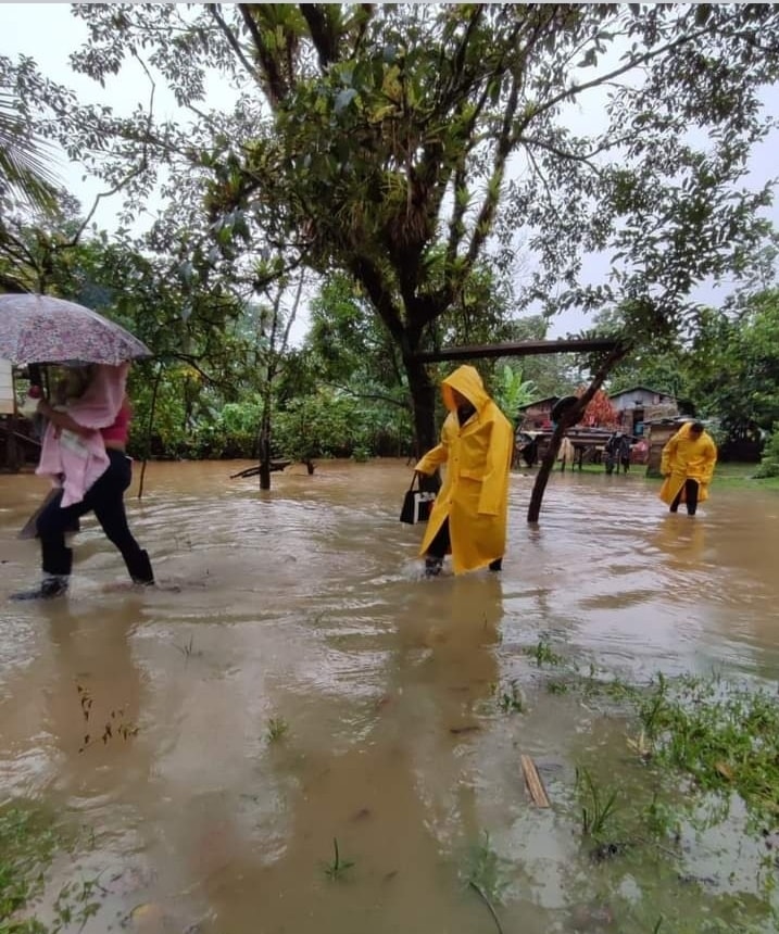 Evacuan a doce personas por crecida del río Kukra River en Caribe Sur