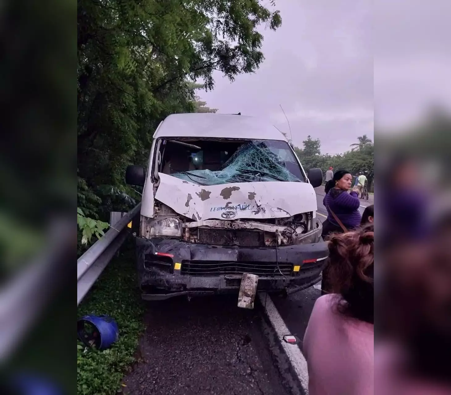 Muere el conductor de motocicleta que fue impactada por un microbús en Chinandega