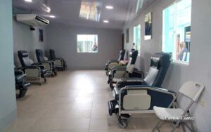 Habilitan sala de espera en el hospital capitalino Manolo Morales