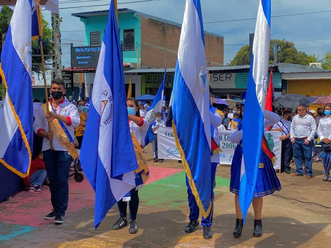 Nicaragua se viste de azul y blanco para rememorar las fiestas patrias y soberanía nacional