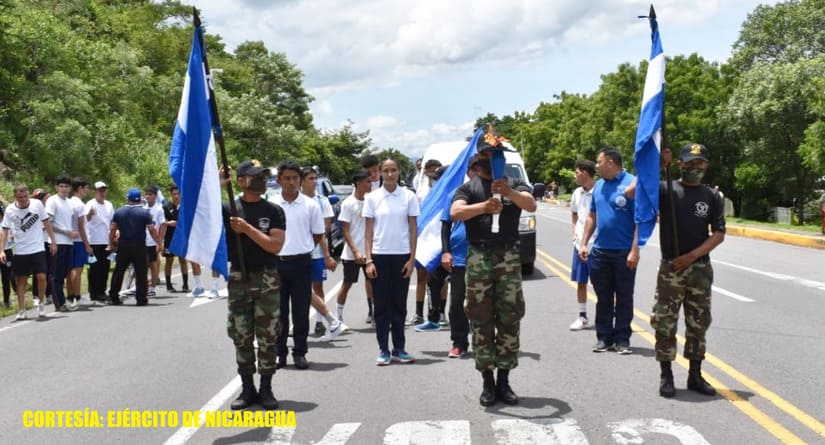 Comandancia General participó en la entrega de la Antorcha de la Libertad