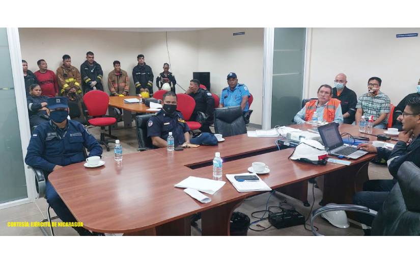 Fuerza Naval participa en simulacro para prevenir y sofocar incendios