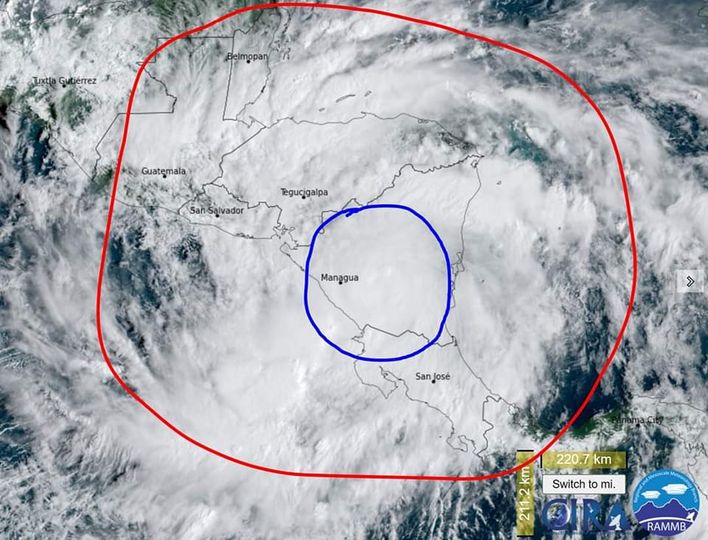 Foto galería de las incidencias de la tormenta tropical Julia en su paso por Nicaragua