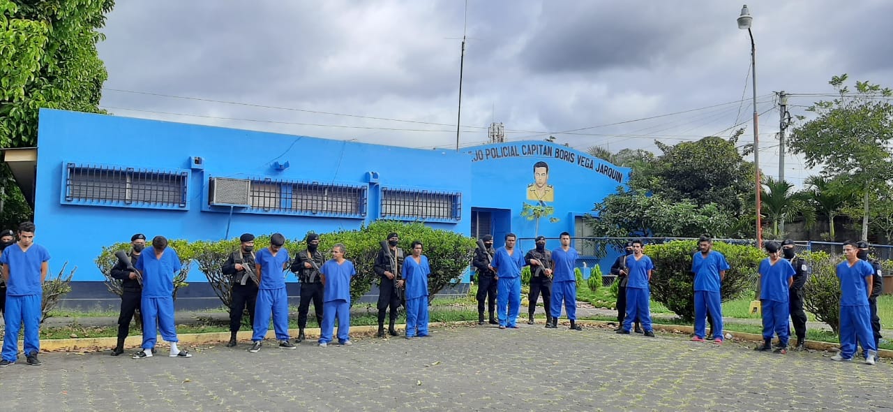 Policía encierra a 11 delincuentes en Estelí