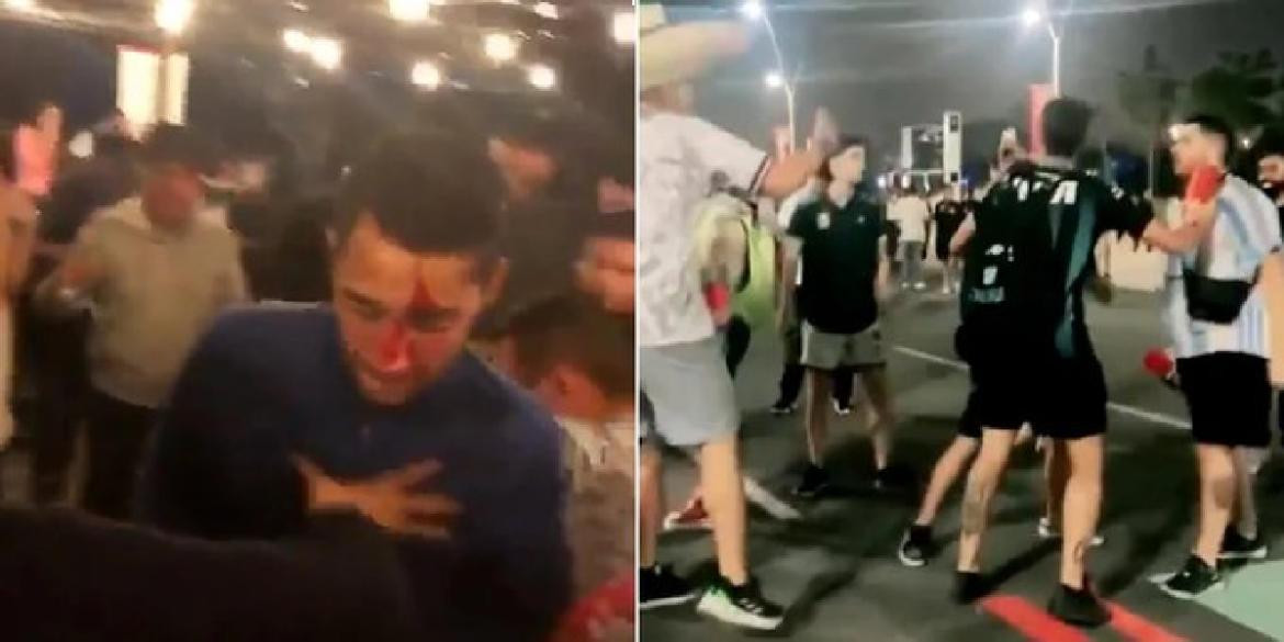 Hinchas de México y Argentina arman bronca en Qatar