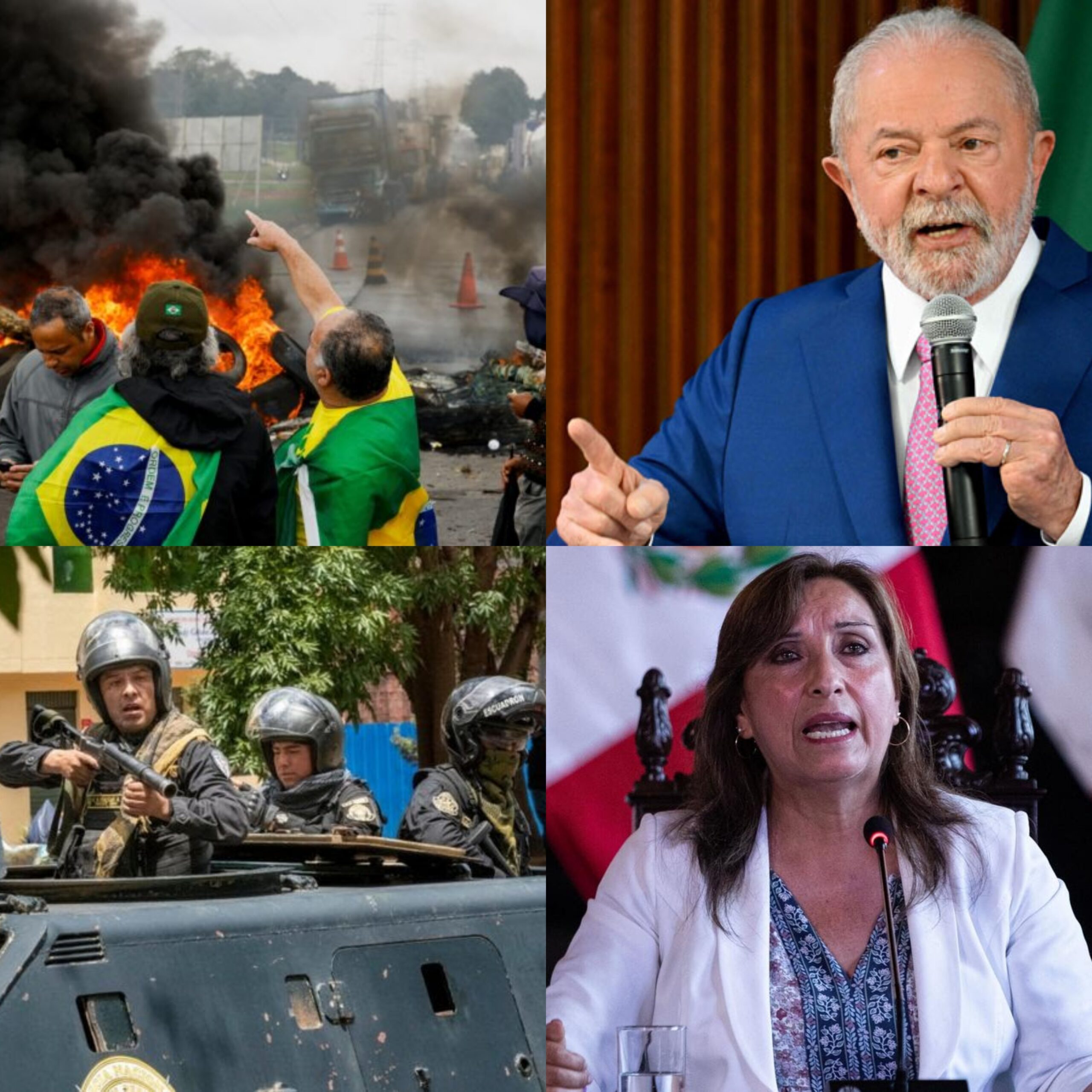 Violencia se extiende en Perú y Brasil arresta a implicados en golpe