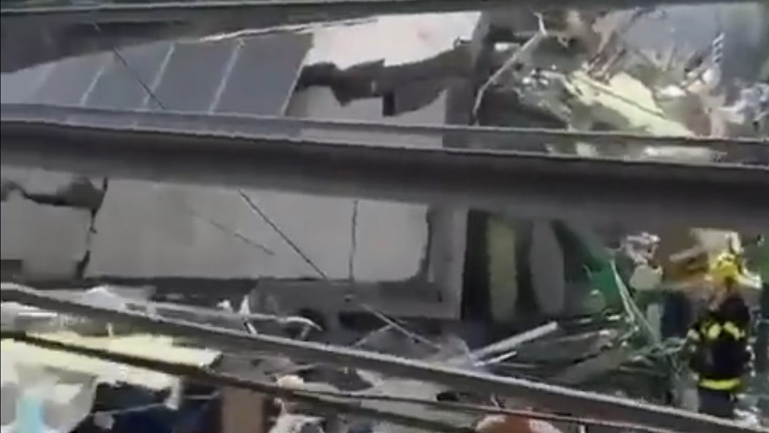 Reportan dos personas atrapadas en edificio derrumbado en República Dominicana