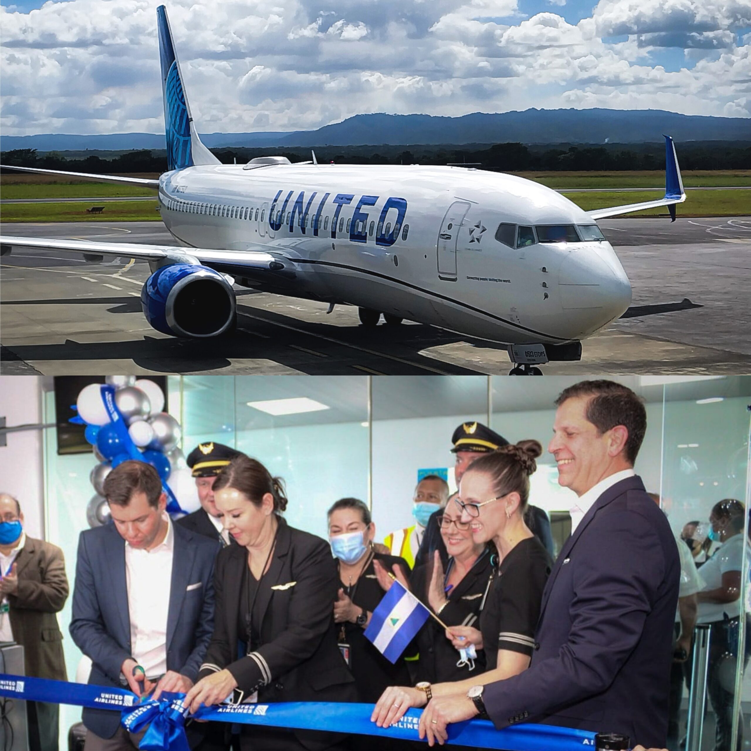 United Airlines reinaugura ruta directa a Nicaragua