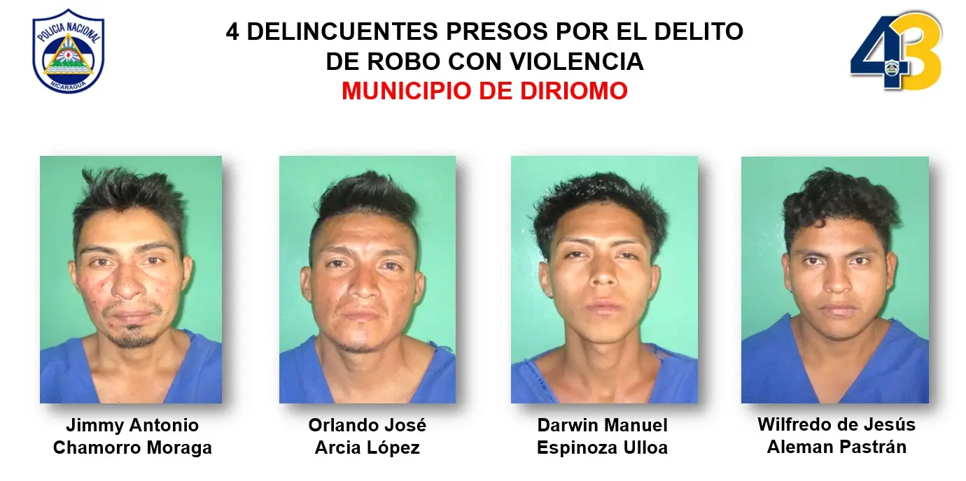 Policía captura a 11 delincuentes en Granada