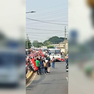 Caravana de 150 buses procedentes de Rusia recorre el Occidente de Nicaragua