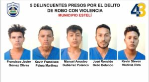 Capturan a 11 delincuentes en Estelí
