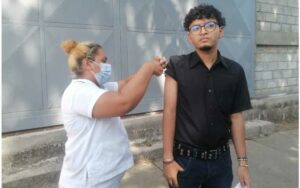 Lucha con el covid-19 en el barrio San Luis de Managua