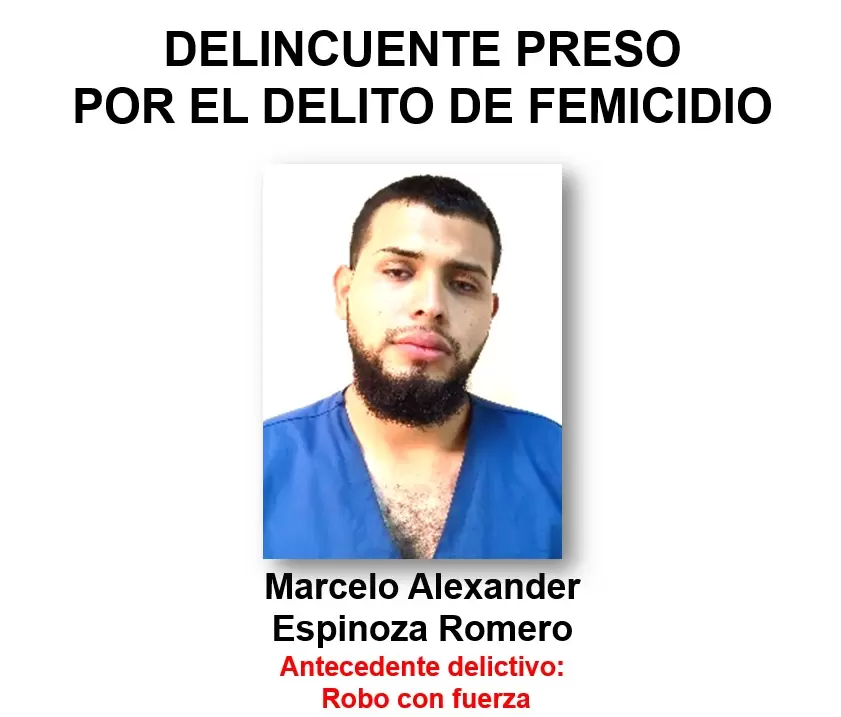 Policía Nacional presenta a femicida de su cónyuge