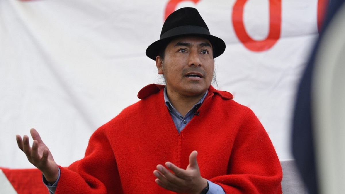 El líder indígena Leonidas Iza acepta candidatura a la presidencia de Ecuador