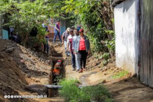 Alcaldía invierte C$ 13 millones en obra de drenaje sanitario en barrio Marvin Marín