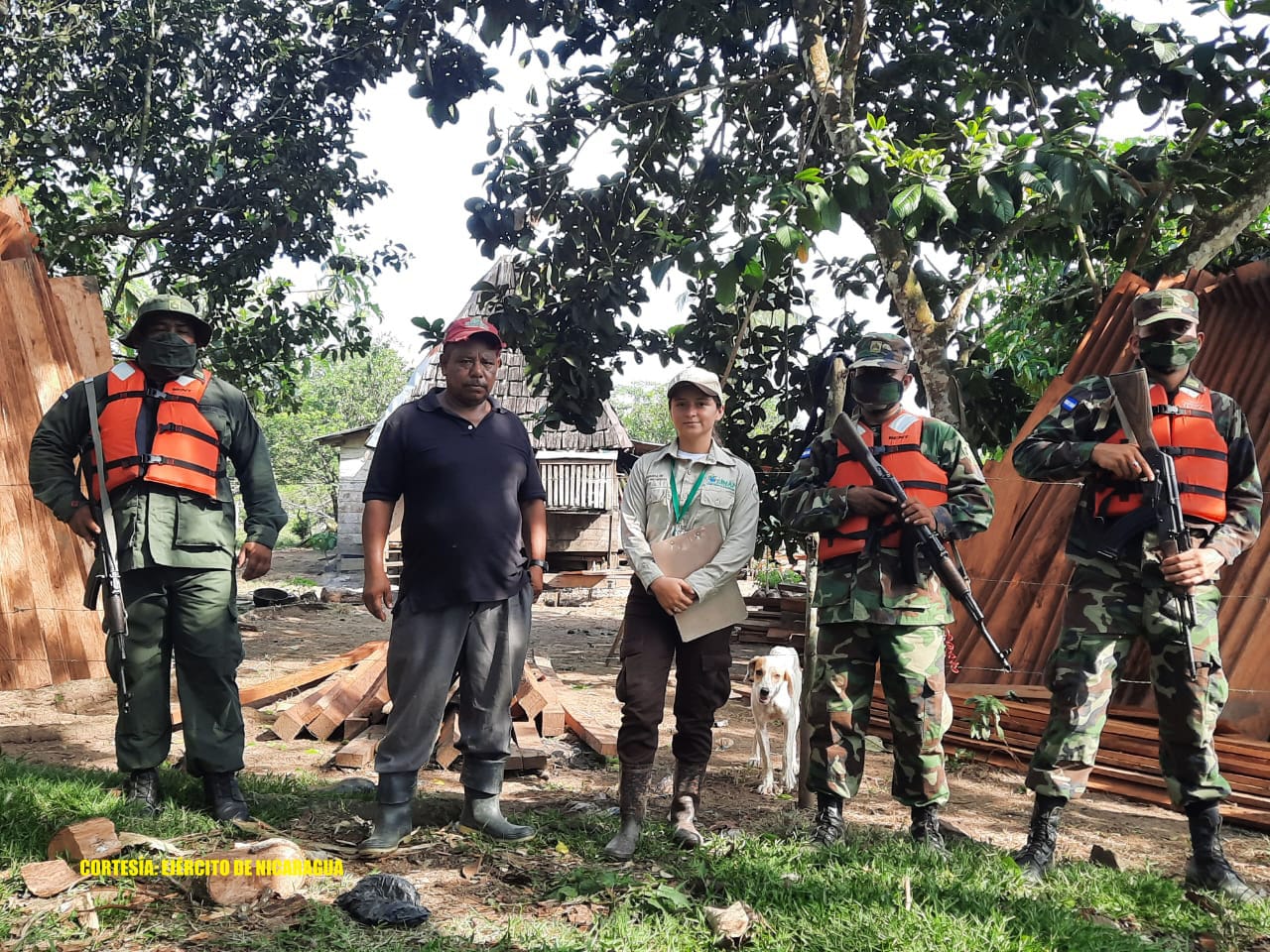 Ejército de Nicaragua apoya labores contra la delincuencia en Río San Juan