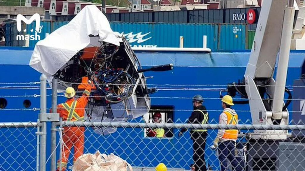 Llegan a Canadá los restos del sumergible Titán recuperados del Atlántico