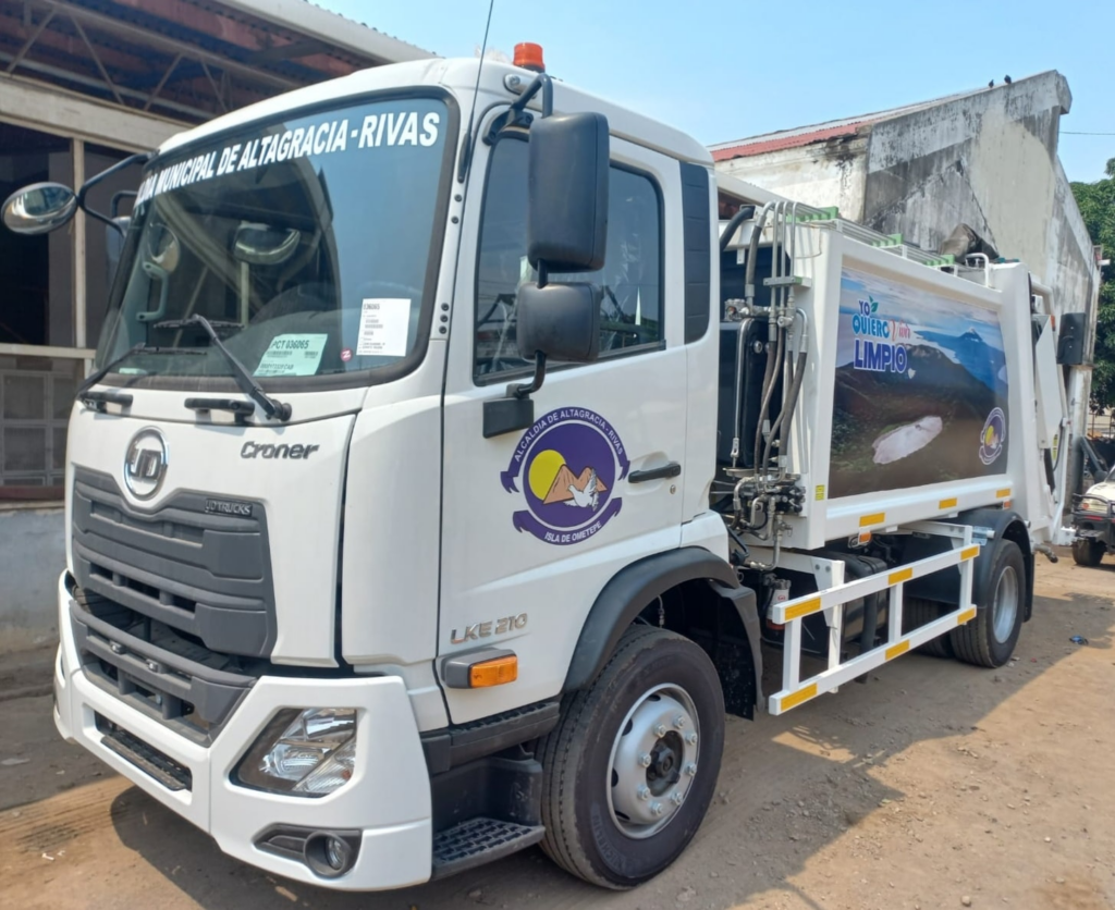 La Alcaldía de Ometepe adquiere un nuevo camión recolector de basura