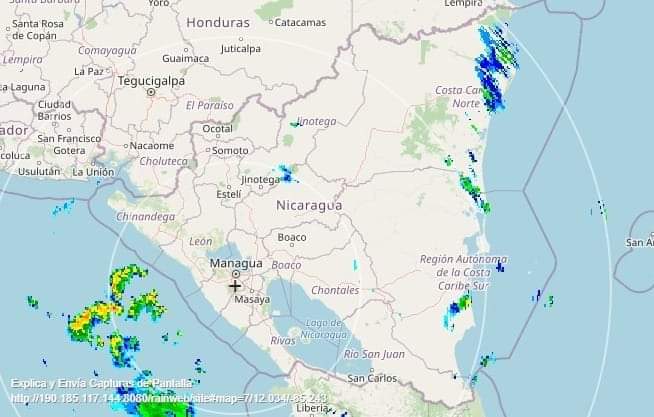 Nueva onda tropical se desplaza al sureste del Caribe de Nicaragua