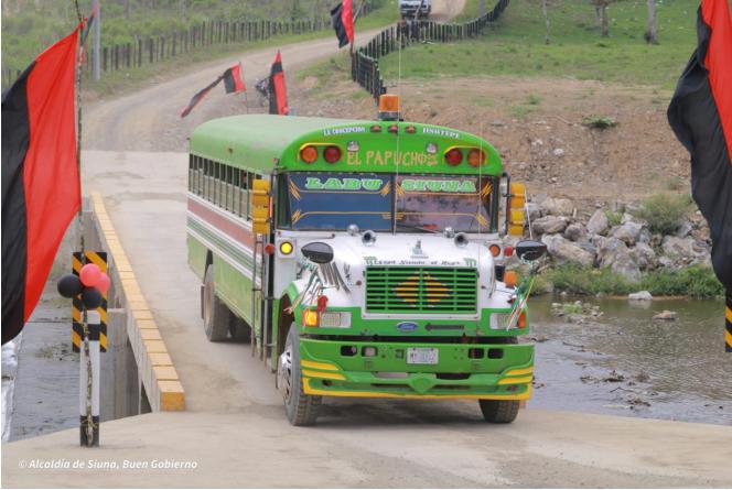 MTI inaugura obra vial en el municipio de Siuna